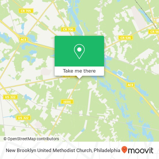 New Brooklyn United Methodist Church map