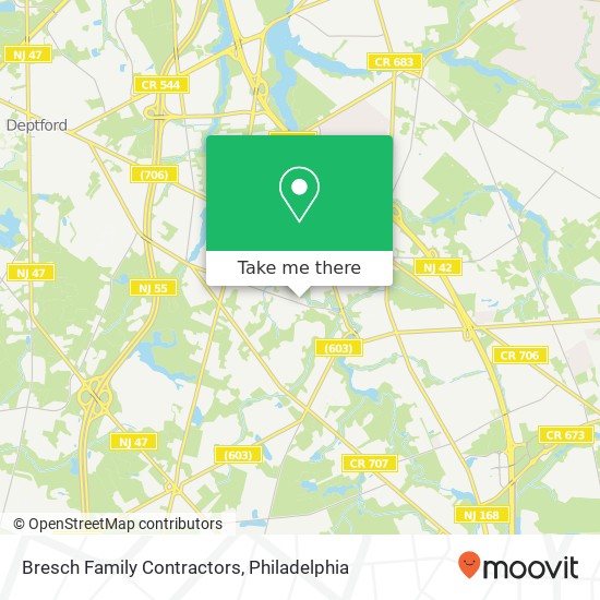 Bresch Family Contractors map