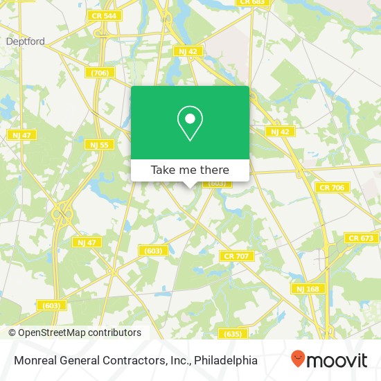 Monreal General Contractors, Inc. map