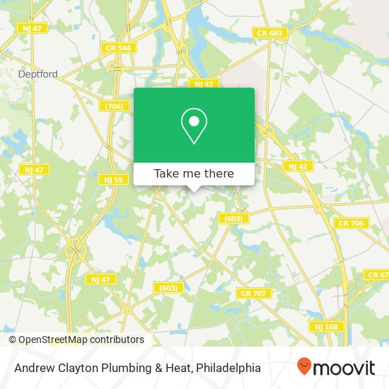 Andrew Clayton Plumbing & Heat map