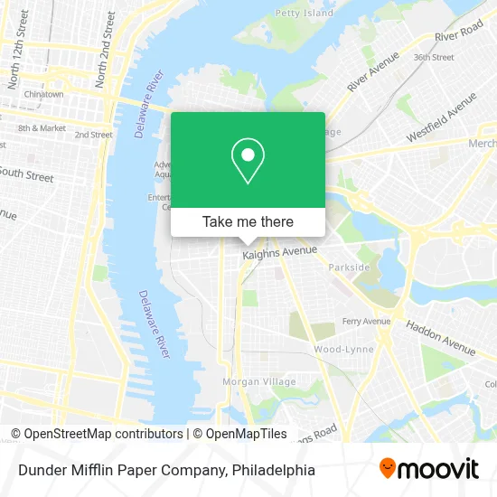 Dunder Mifflin Paper Company map