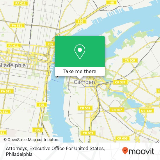 Attorneys, Executive Office For United States map