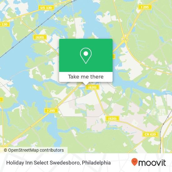Holiday Inn Select Swedesboro map