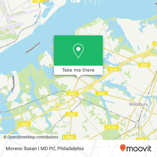 Mapa de Moreno Susan I MD PC