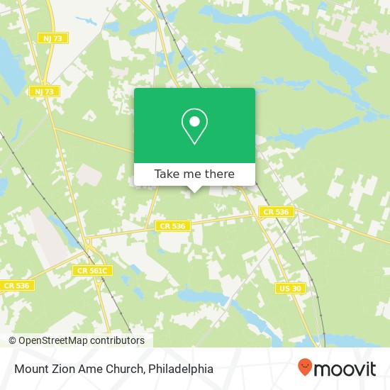 Mount Zion Ame Church map