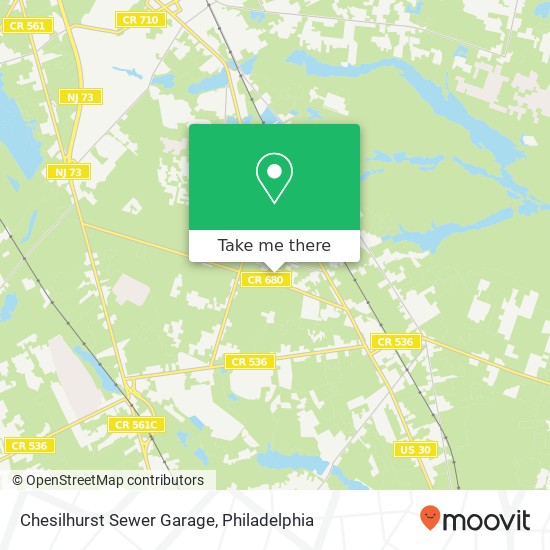 Chesilhurst Sewer Garage map
