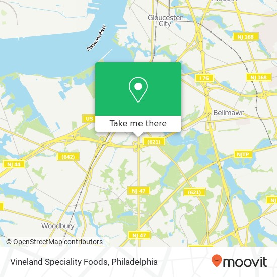 Vineland Speciality Foods map