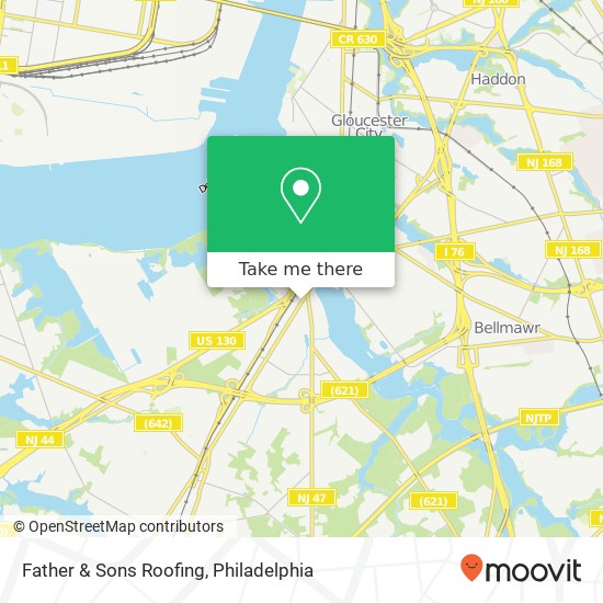Father & Sons Roofing map