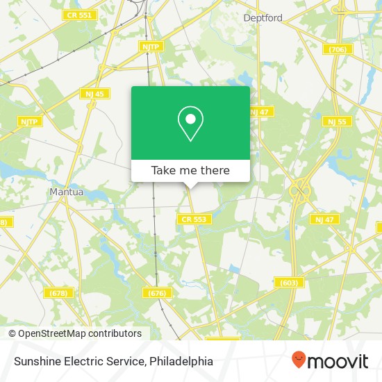 Sunshine Electric Service map