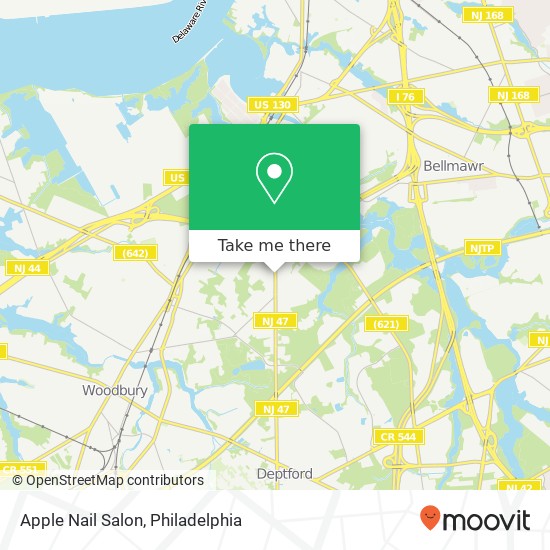 Apple Nail Salon map