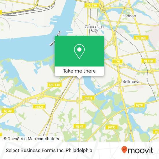 Select Business Forms Inc map