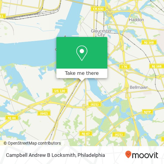 Campbell Andrew B Locksmith map