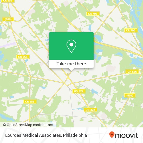Mapa de Lourdes Medical Associates