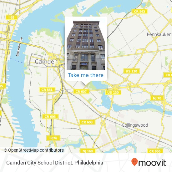 Mapa de Camden City School District