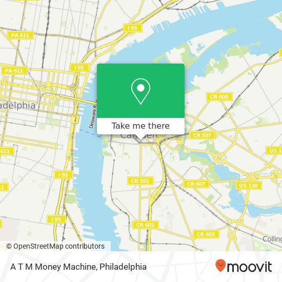 A T M Money Machine map