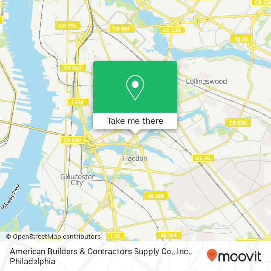 American Builders & Contractors Supply Co., Inc. map