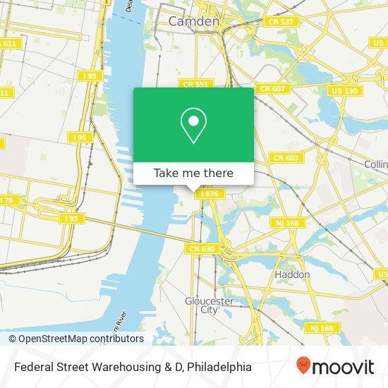 Federal Street Warehousing & D map