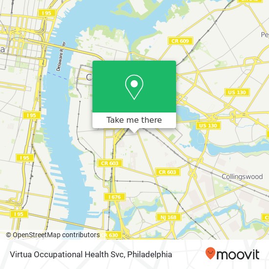 Virtua Occupational Health Svc map