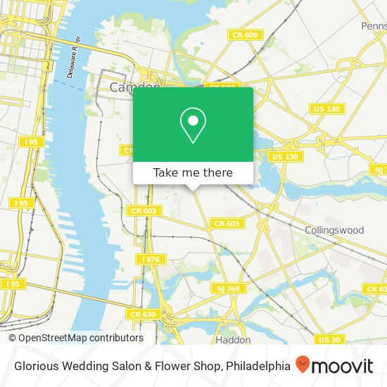 Mapa de Glorious Wedding Salon & Flower Shop