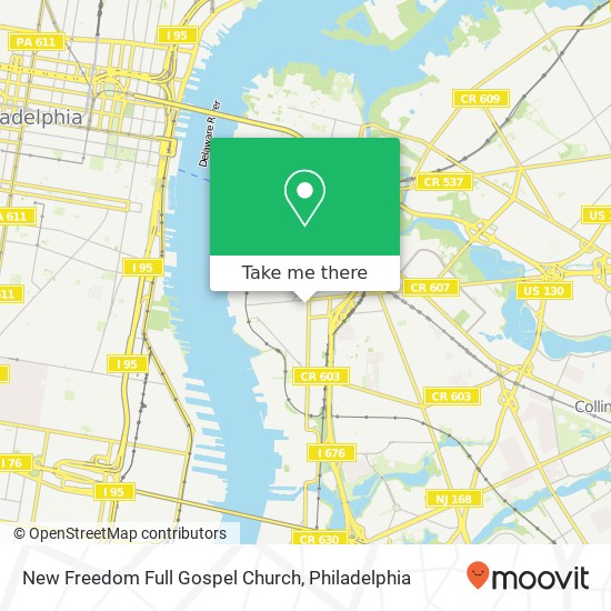 Mapa de New Freedom Full Gospel Church