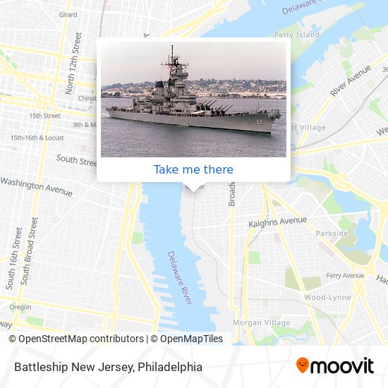 Battleship New Jersey map