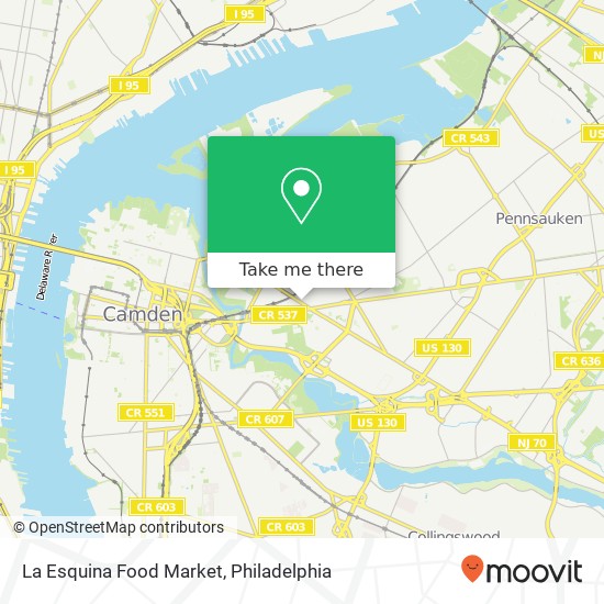 La Esquina Food Market map