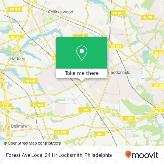 Mapa de Forest Ave Local 24 Hr Locksmith