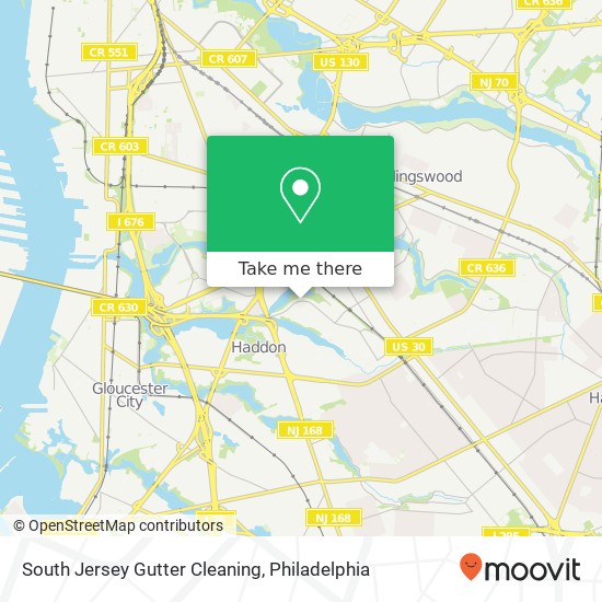 Mapa de South Jersey Gutter Cleaning