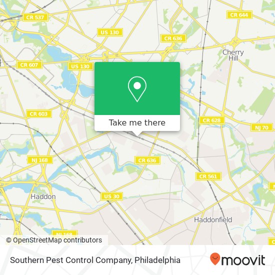 Southern Pest Control Company map