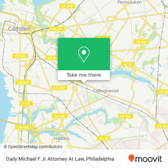 Daily Michael F Jr Attorney At Law map