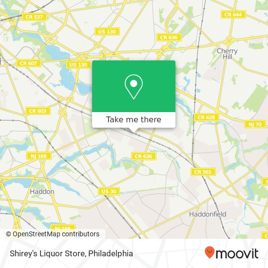 Shirey's Liquor Store map