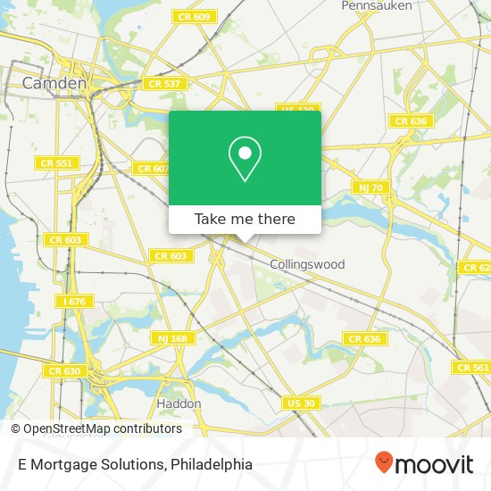 E Mortgage Solutions map