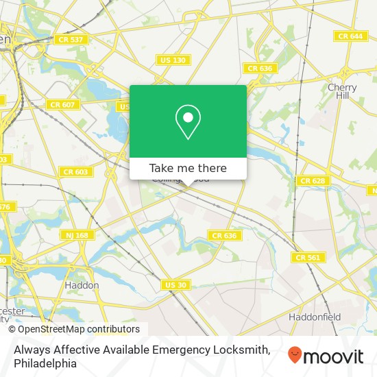 Always Affective Available Emergency Locksmith map