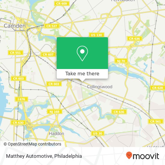 Matthey Automotive map