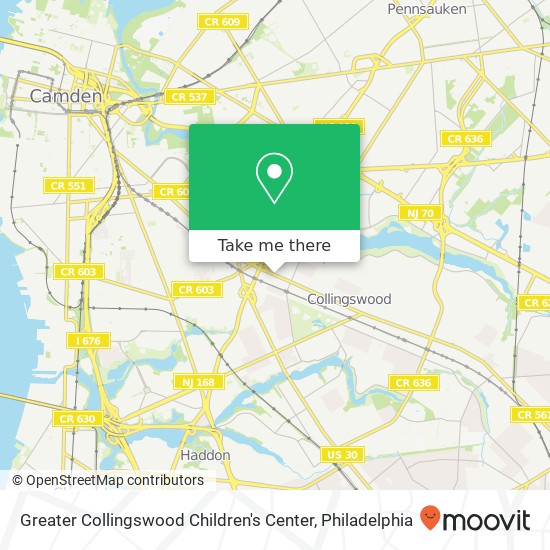 Mapa de Greater Collingswood Children's Center