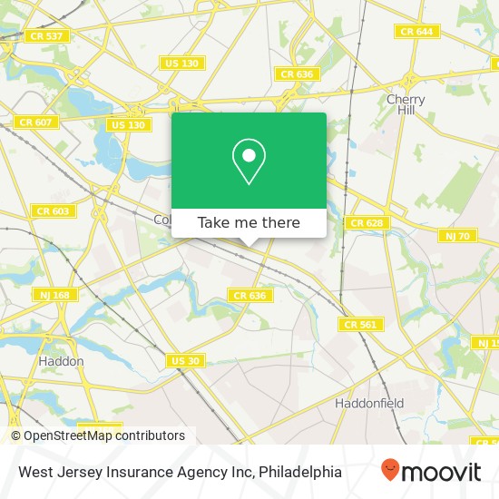 Mapa de West Jersey Insurance Agency Inc