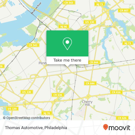 Thomas Automotive map