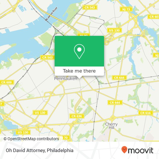Oh David Attorney map