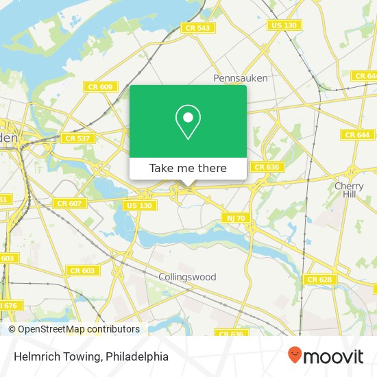 Helmrich Towing map