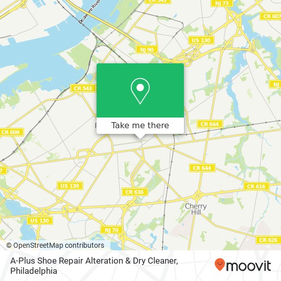 A-Plus Shoe Repair Alteration & Dry Cleaner map