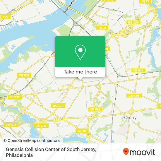 Mapa de Genesis Collision Center of South Jersey