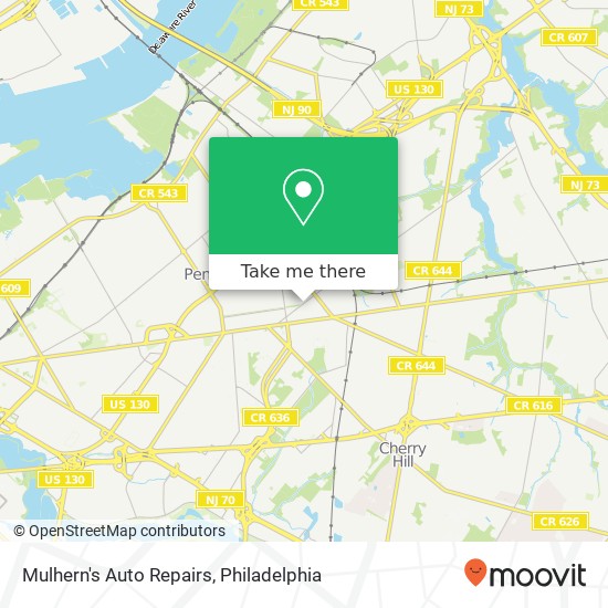 Mulhern's Auto Repairs map