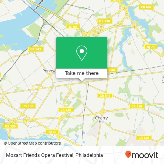 Mozart Friends Opera Festival map