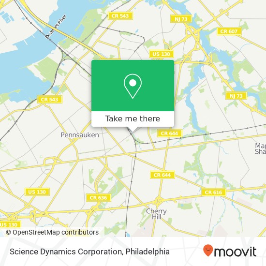 Science Dynamics Corporation map