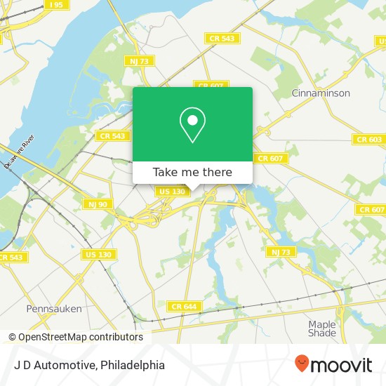 J D Automotive map