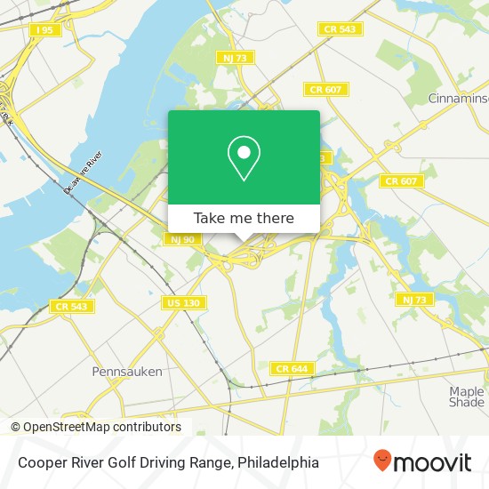 Cooper River Golf Driving Range map