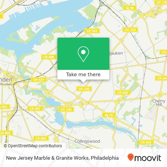 New Jersey Marble & Granite Works map