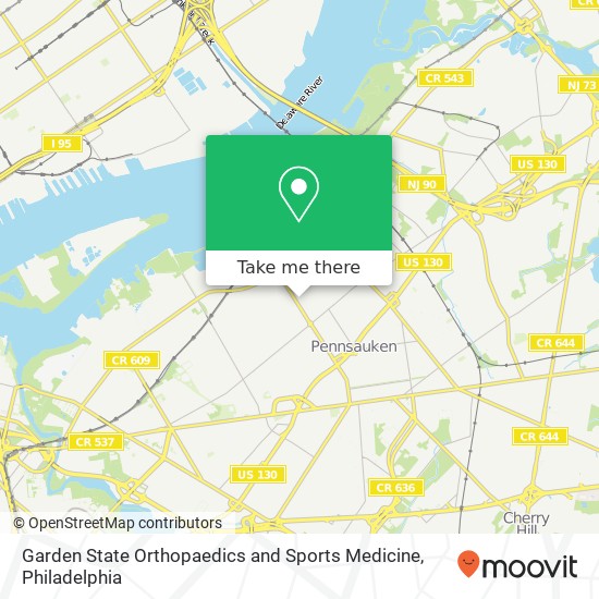 Garden State Orthopaedics and Sports Medicine map