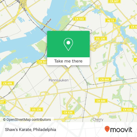 Shaw's Karate map