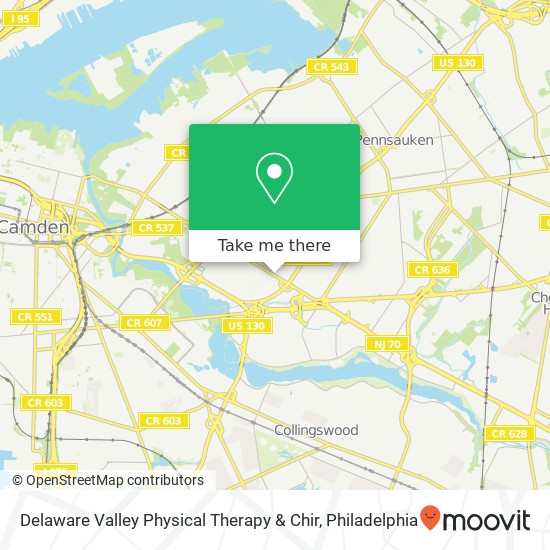 Mapa de Delaware Valley Physical Therapy & Chir